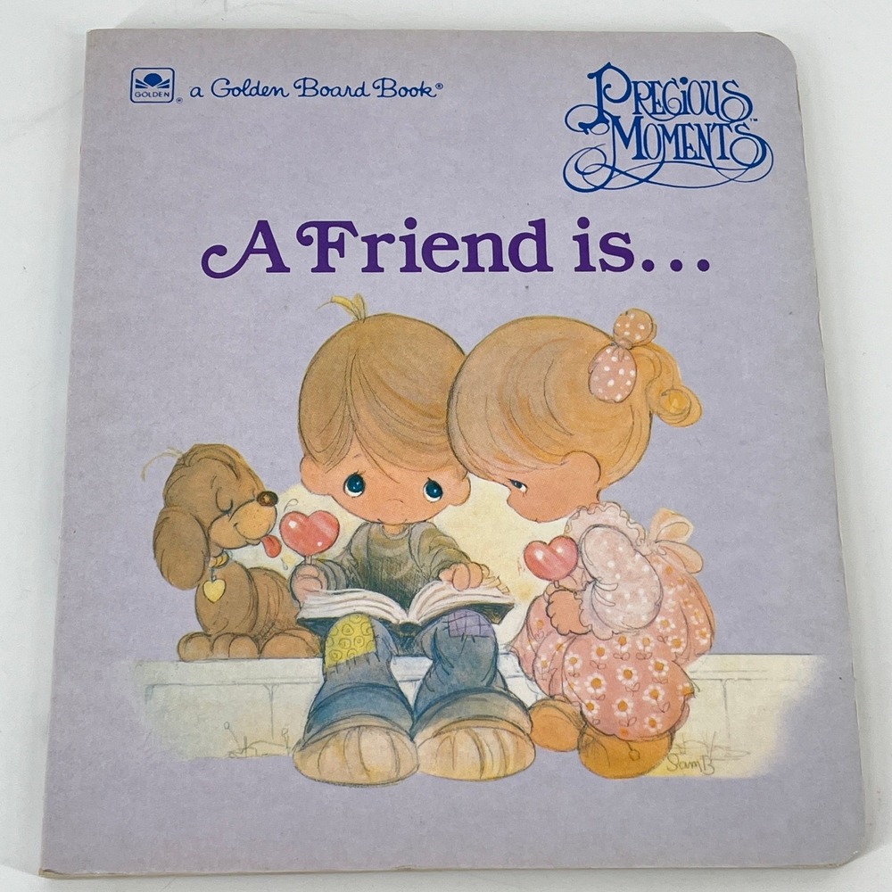 Precious Moments A Friend Is Someone Special Golden Board Book 1992 Vintage